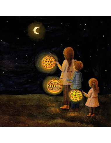 Lampionnen plaat voor seizoenslamp Esther Bennink