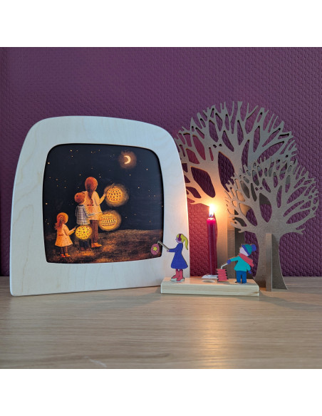 Lampionnen plaat voor seizoenslamp Esther Bennink