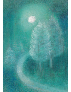 Ansichtkaart winterbos Ruth Elsässer