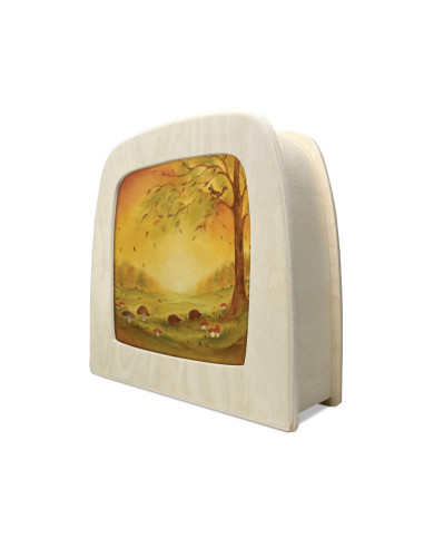 Herfst egels plaat voor seizoenslamp Baukje Exler