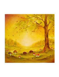 Herfst egels plaat voor seizoenslamp Baukje Exler