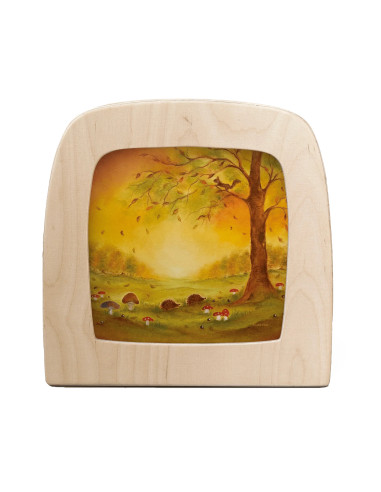 Herfst egels plaat voor seizoenslamp Baukje Exler