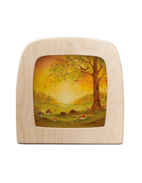 Herfst egels plaat voor seizoenslamp Baukje Exler