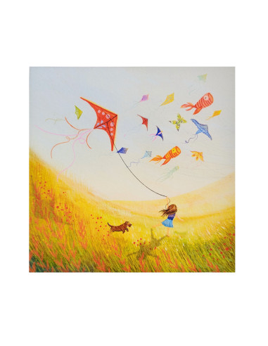 Vliegeren plaat voor seizoenslamp Hannah...