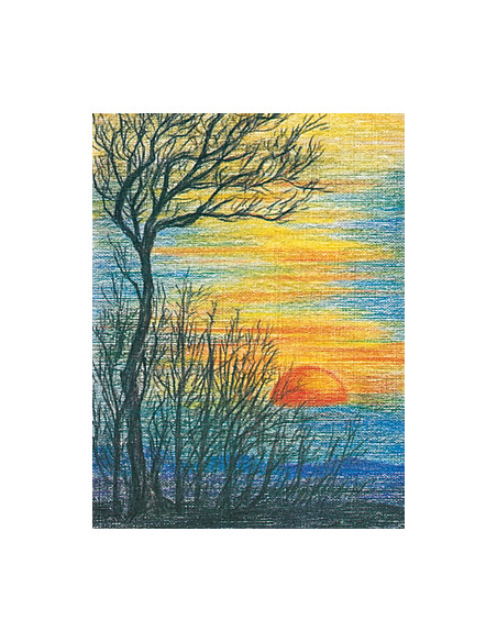 Ansichtkaart zonsondergang Wolfgang Bach