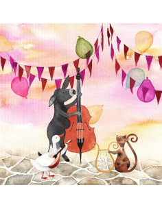 Feest plaat voor seizoenslamp Margriet van der Berg