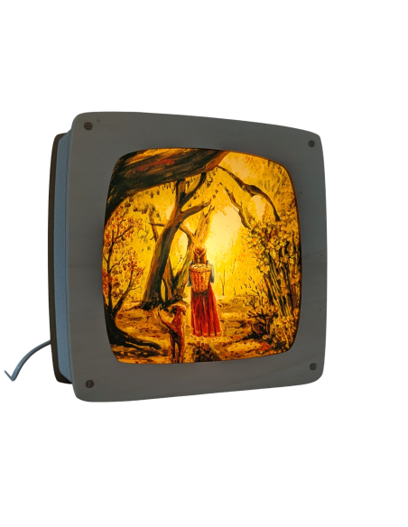 Herfstbos plaat voor seizoenslamp Esther Bennink