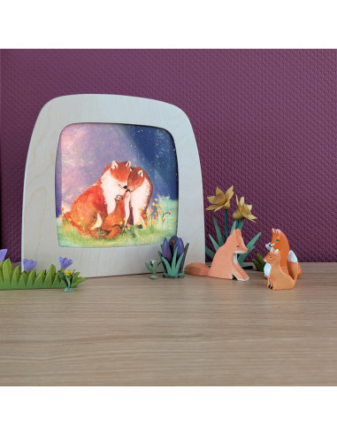 Vossenliefde plaat voor seizoenslamp Lotte Drouen