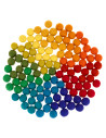Vilten ballen regenboog 2 cm