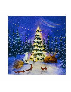 Kerstboom plaat voor seizoenslamp Hannuh Illustreert