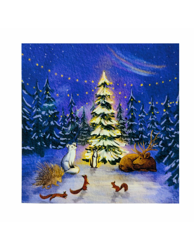 Kerstboom plaat voor seizoenslamp Hannuh...