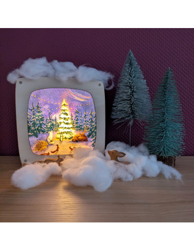 Kerstboom plaat voor seizoenslamp Hannuh...