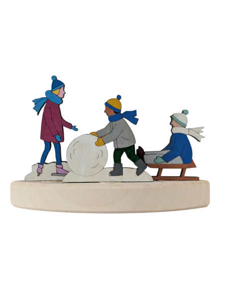 Sneeuwpop maken steker