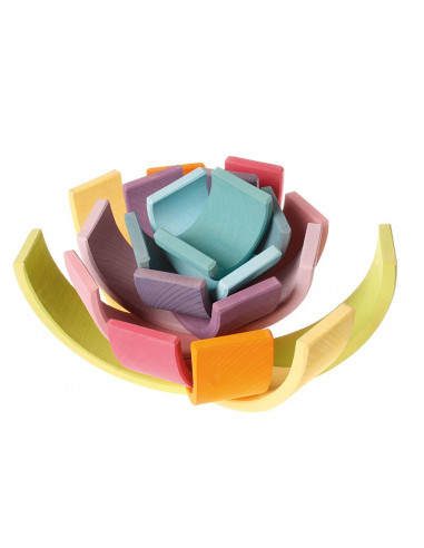 Houten regenboog pastel
