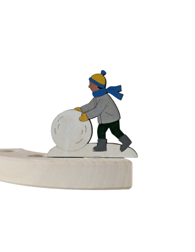 Sneeuwpop maken steker