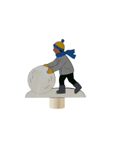 Sneeuwpop maken steker