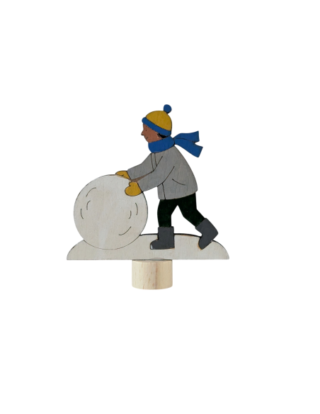 Sneeuwpop maken steker