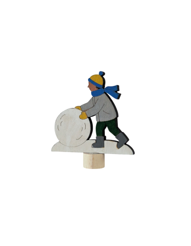 Sneeuwpop maken steker