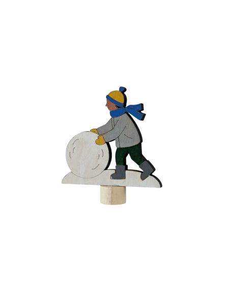 Sneeuwpop maken steker