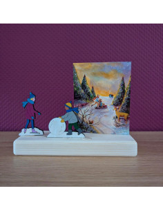 Sneeuwpop maken steker 2