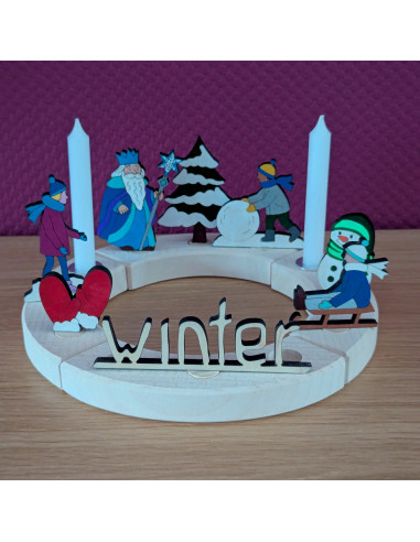 Sneeuwpop maken steker