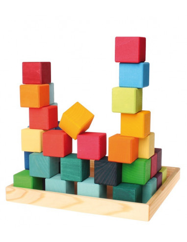 Bouwblokken vierkant groot - Duurzaam speelgoed