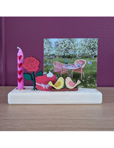 Hartjes taart steker