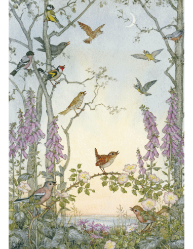 Ansichtkaart vogel boom Molly Brett
