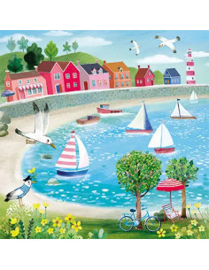 Ansichtkaart waterpret Mila Marquis