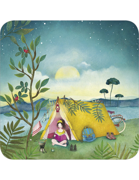 Ansichtkaart kamperen Mila