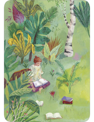 Ansichtkaart lezen Izou