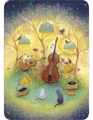 Ansichtkaart muziek Jehanne Weyman