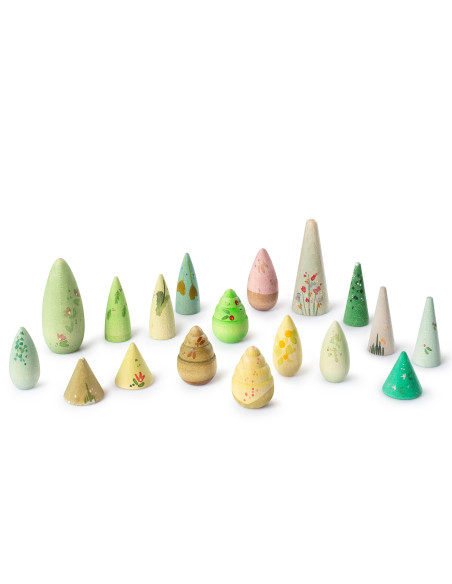 Mandala figuurtjes bos bomen