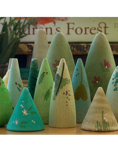 Mandala figuurtjes bos bomen