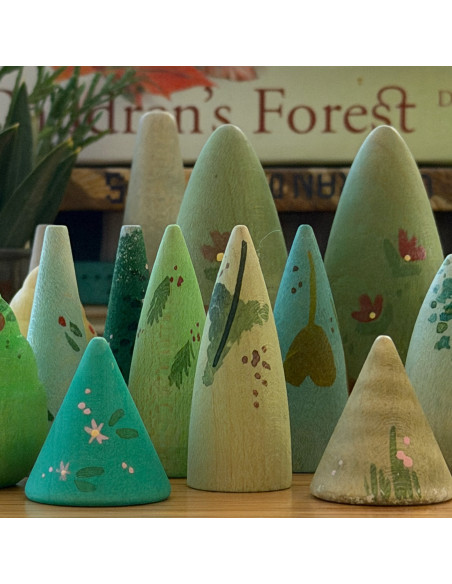 Mandala figuurtjes bos bomen