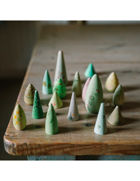 Mandala figuurtjes bos bomen