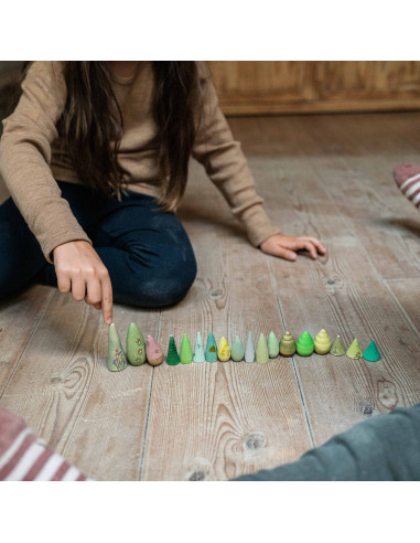 Mandala figuurtjes bos bomen