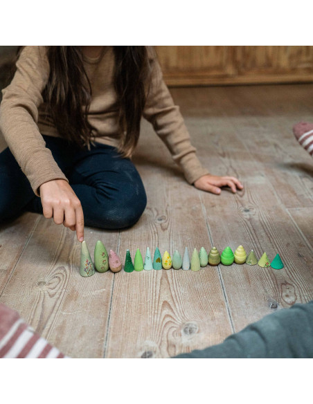 Mandala figuurtjes bos bomen