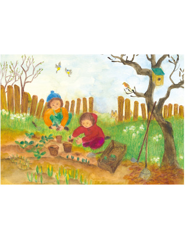 Ansichtkaart plantjes planten Anke Christel -...