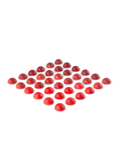 Mandala - rode halve bollen