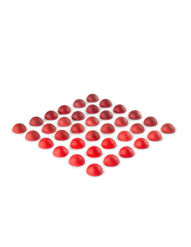 Mandala - rode halve bollen