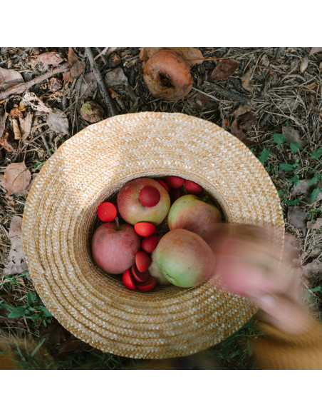 Mandala - rode halve bollen