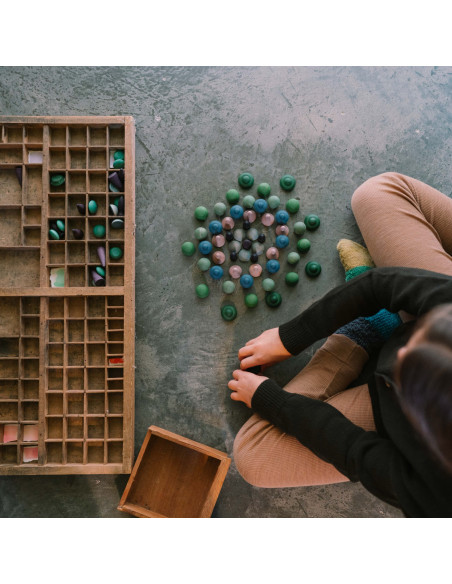 Mandala - koele kleuren mix