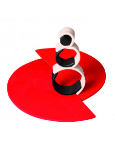 Houten regenboog zwart/wit mini 2