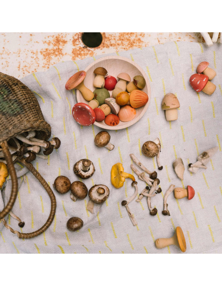 Mandala figuurtjes houten paddestoelen