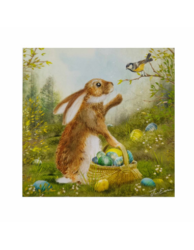 Paashaas plaat voor in seizoenslamp Iris Esther