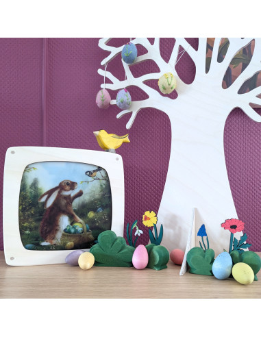 Paashaas plaat voor in seizoenslamp Iris Esther