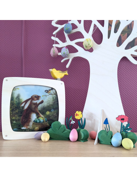 Paashaas plaat voor in seizoenslamp Iris Esther