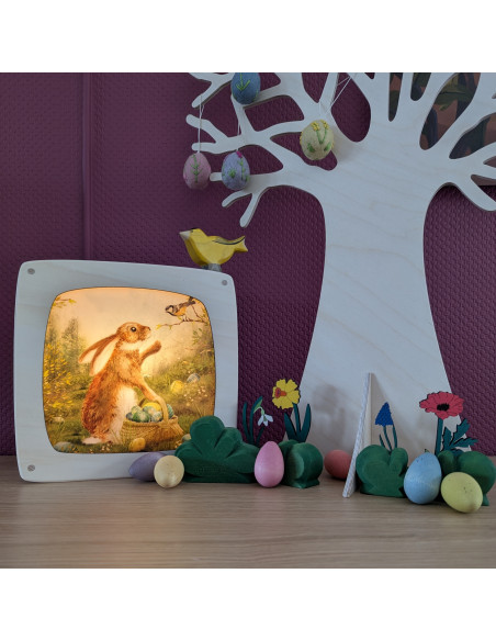 Paashaas plaat voor in seizoenslamp Iris Esther