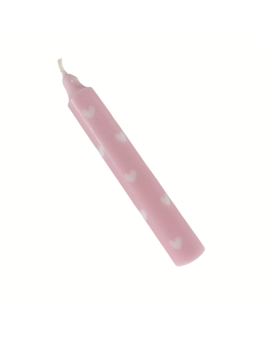 Kaars roze hartjes